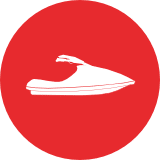 Jet Ski Product Line Icon