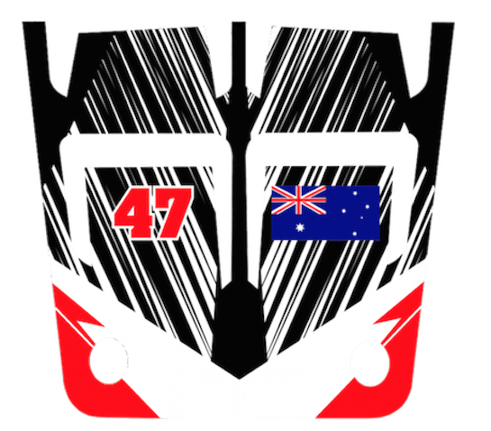 quad front number plate banshee yamaha1