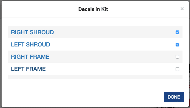 Selecting Decals 2