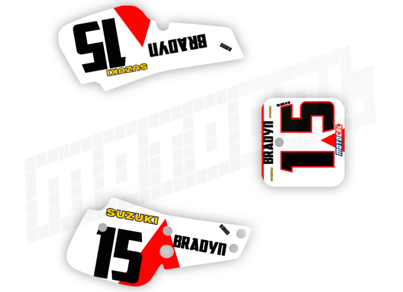 Suzuki RM Decals Graphics Stickers Wraps 1 Suzuki RM80 1986 1991 4260418177
