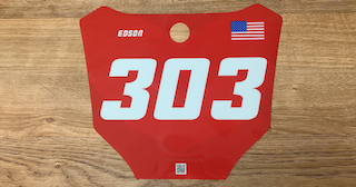 Custom Dirt Bike Graphics Decal Front Number Plate