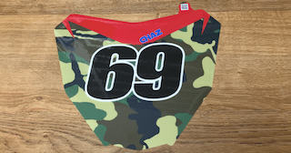 Motocal: Custom Decals for All Vehicles 22 Custom Dirt Bike Graphics Front Number Plate Decal