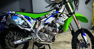 Motocal: Custom Decals for All Vehicles 12 Custom Dirt Bike Graphics Kawasaki KX250F