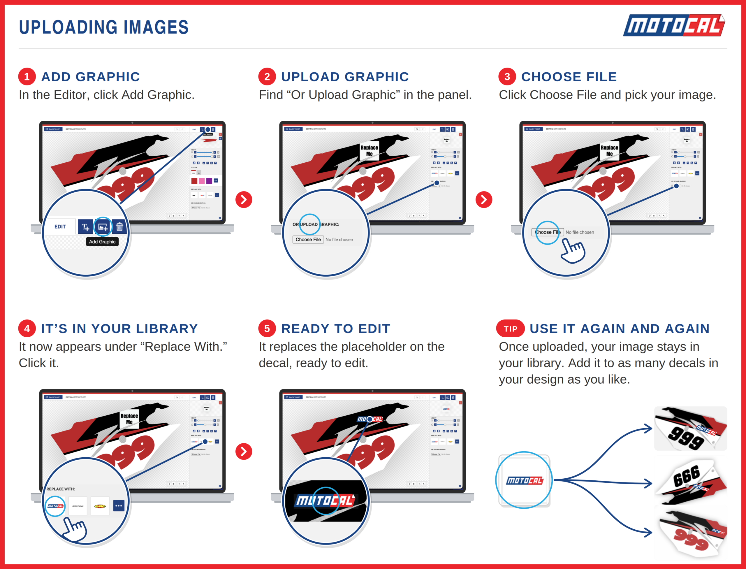 How to Use the Motocal Icons Library in Your Design 3 Add Your Own Graphics (Uploading Images)